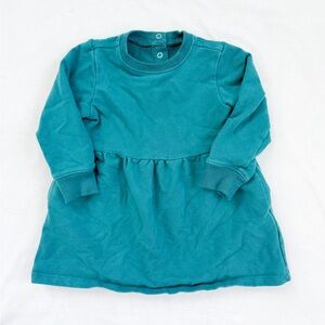 Primary Baby Cozy Pocket Dress in Spruce Green 12-18 months
